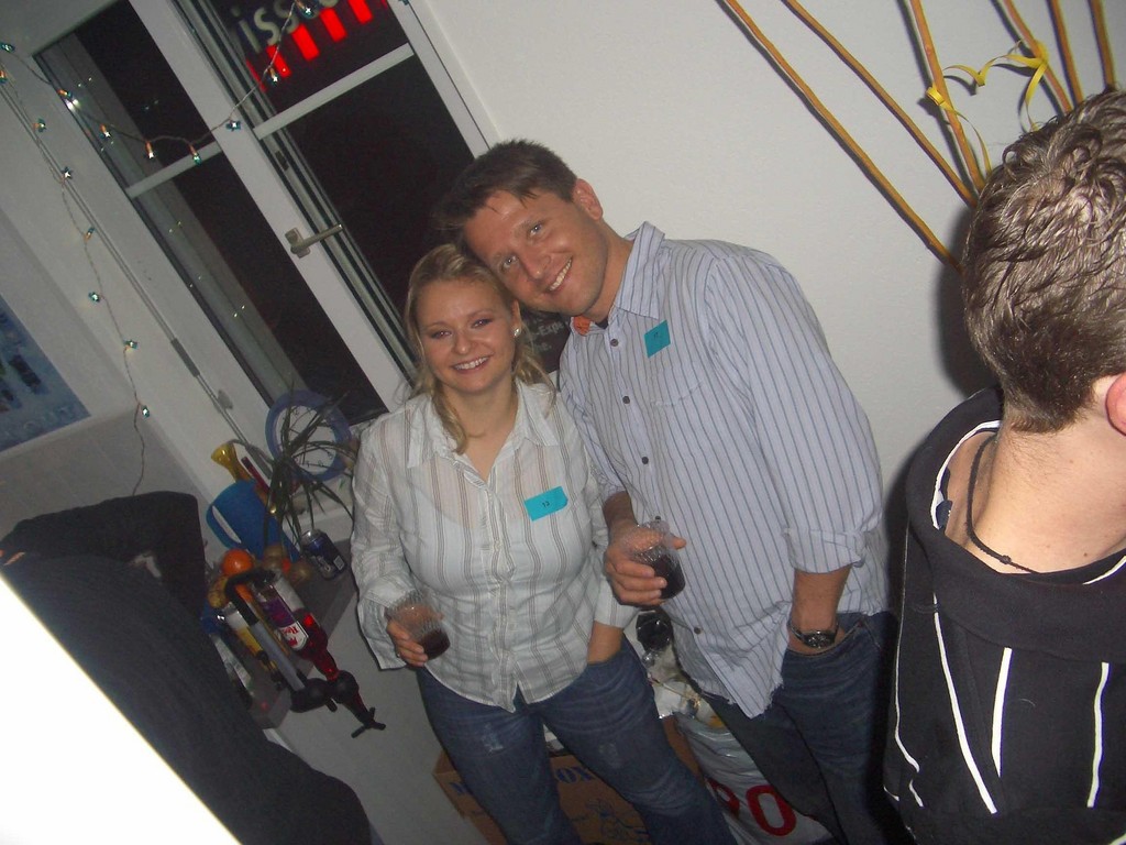 mit Jan beim Einzugsfest bei Tanja in die WG in SG
