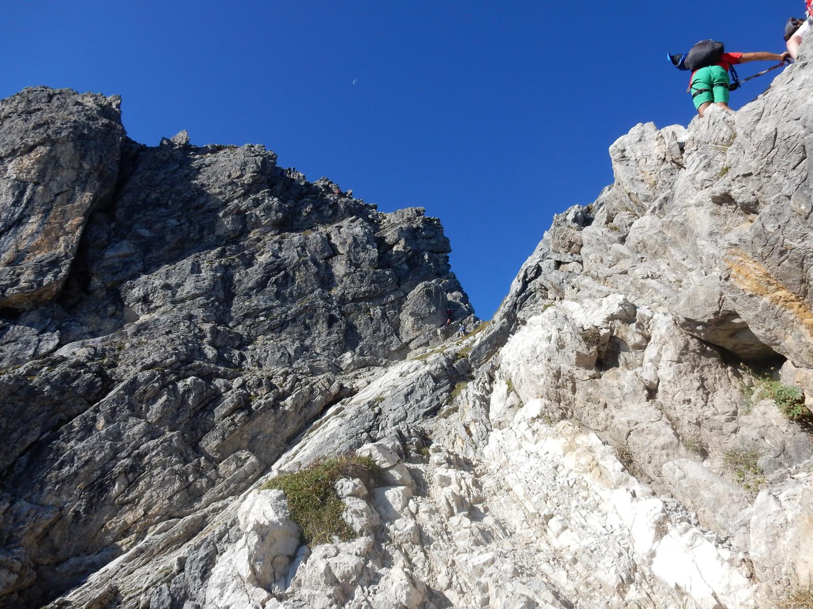 Beginn des Mindelheimer Klettersteigs