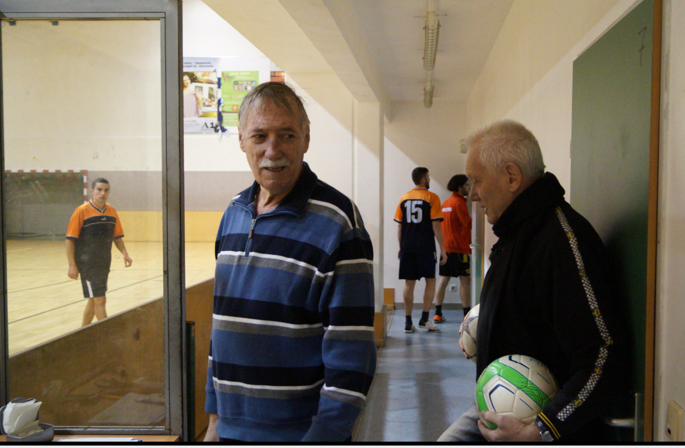 Werner Philipp und Robert Ost auf der Marswiese als Fans beim KSV-Fußball!!