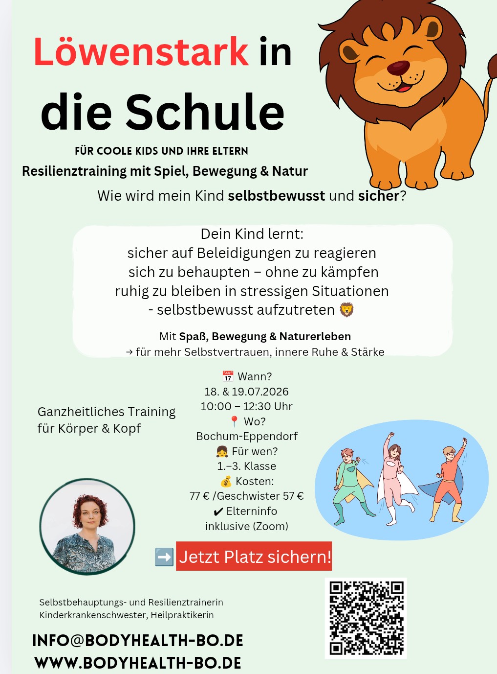 Löwenstark in die Schule. Für Kinder UND Eltern