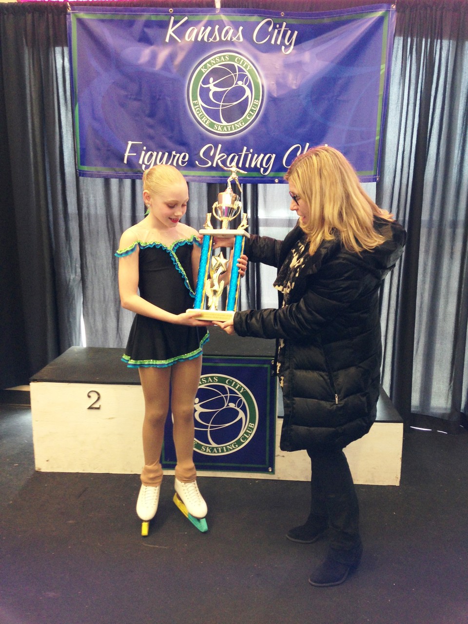 2015 Skate KC Most Outstanding Performance - Mia Hacksworth (with Lorrie Parker)
