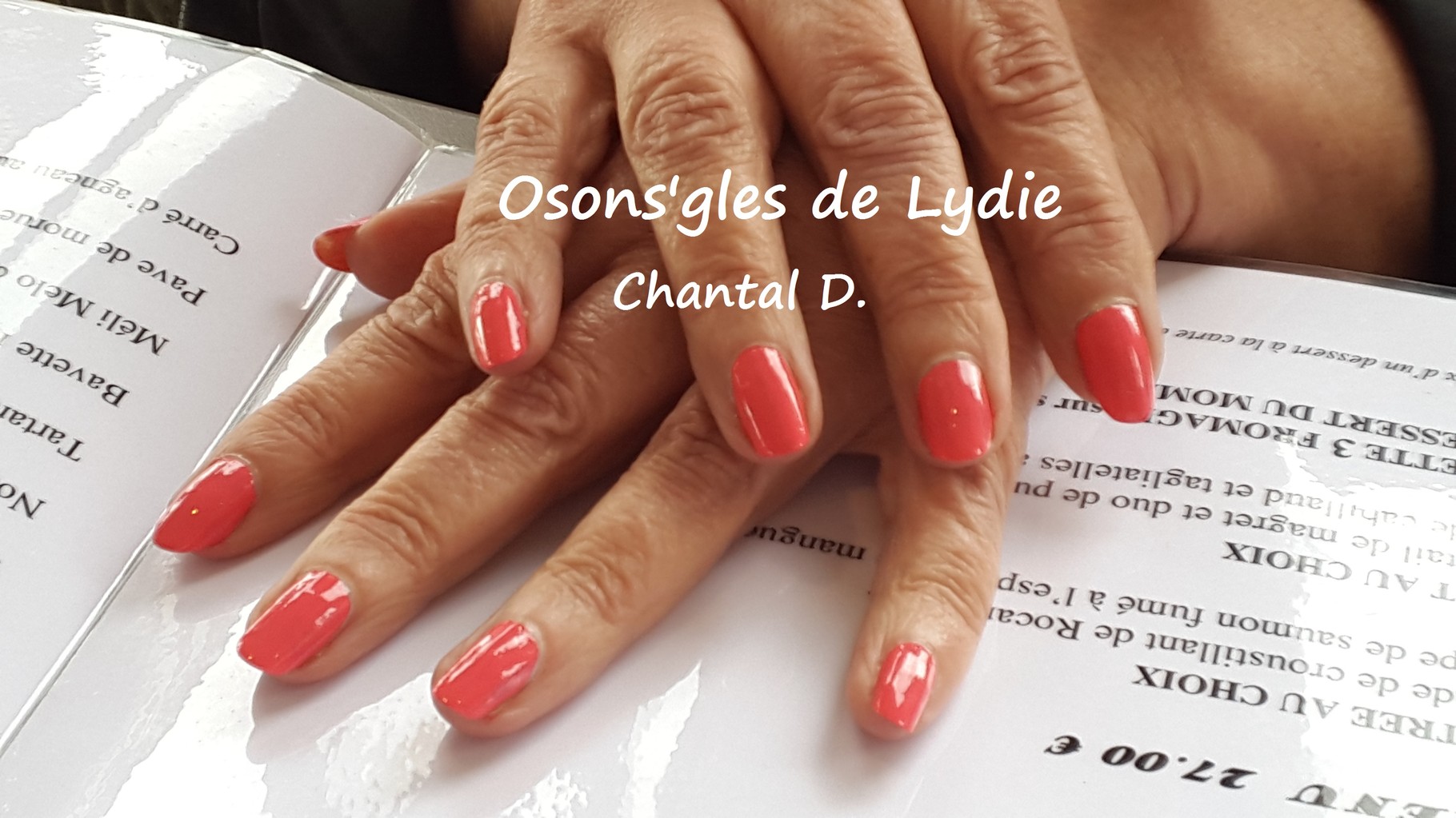 Vernis simple  rose : Chantal