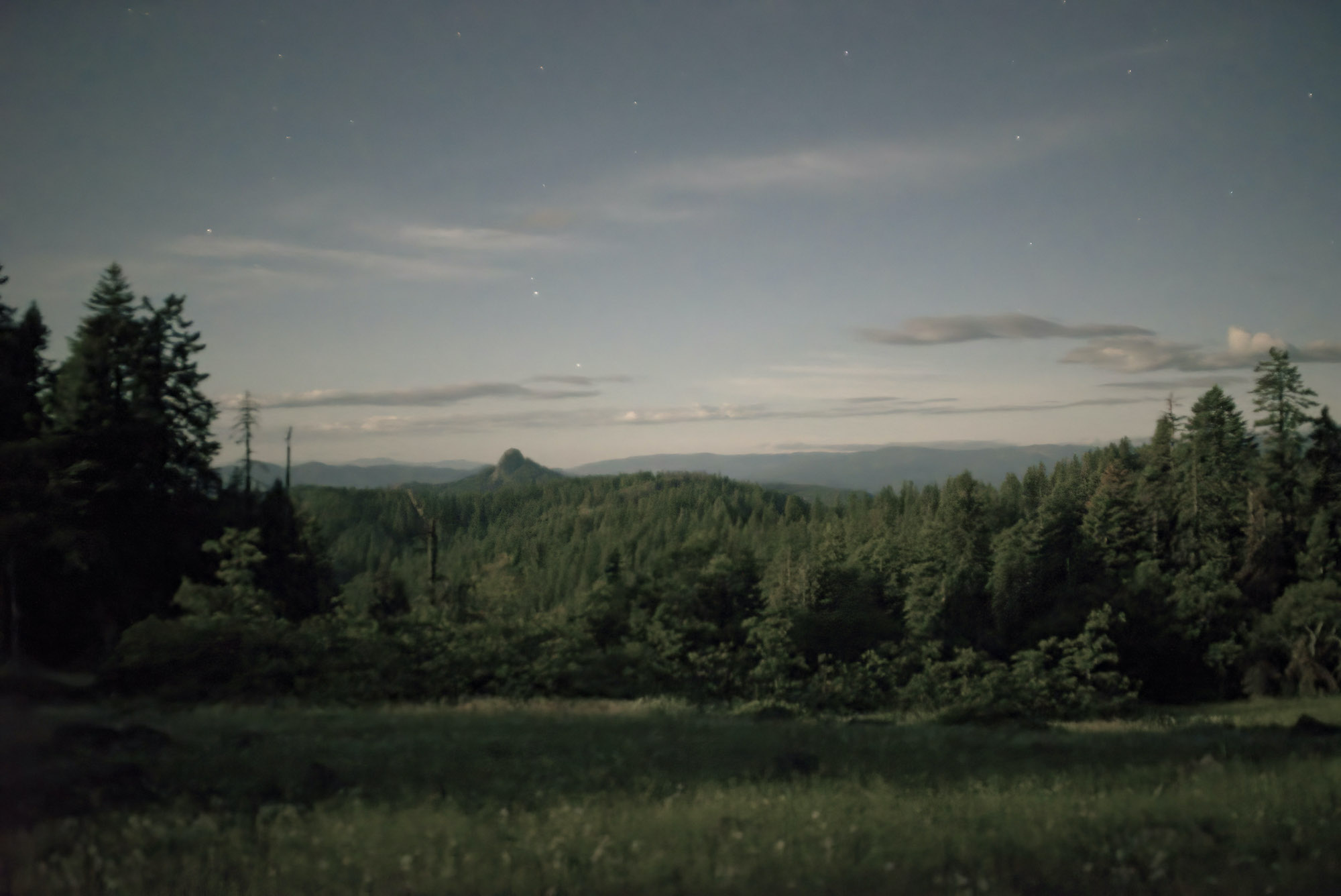 Evening Stars, Cascade-Siskiyou National Monument, Jackson County, Oregon, 2019. Inkjet print, 34 x 44", edition of 11