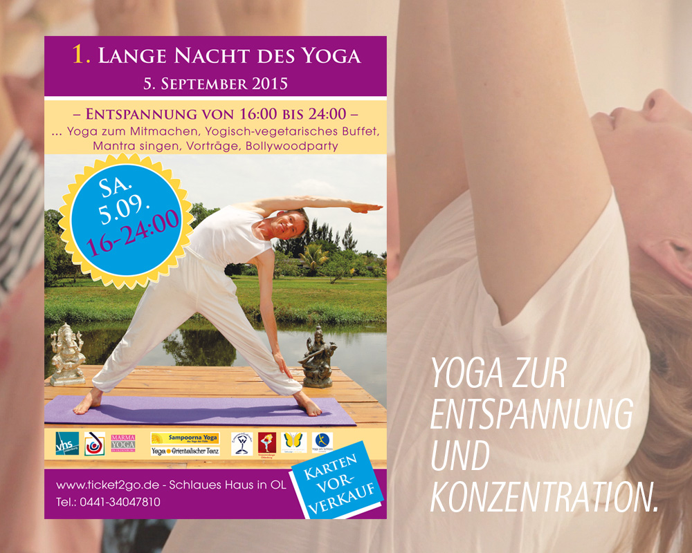 Körperstellungen / Asanas, Atmung / Pranayama, Entspannung, Ernährung und Meditation beim Hatha Yoga.