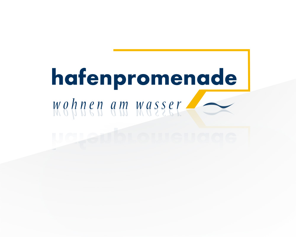 Logo Design zum Objekt Hafenpromenade in Oldenburg.