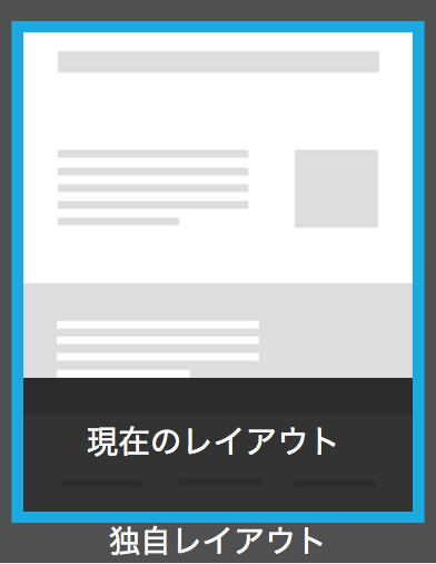 独自レイアウト