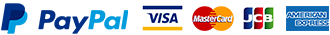 Paypal(ペイパル)、VISA、Master、American Express各種クレジットカードが使えます