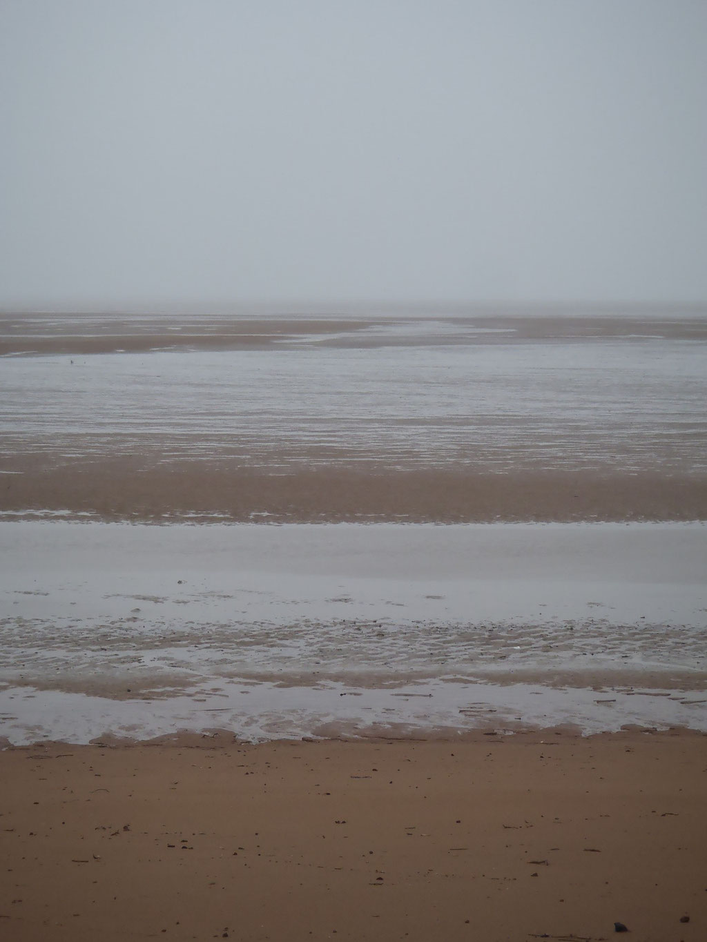 la marée basse et le brouillard...