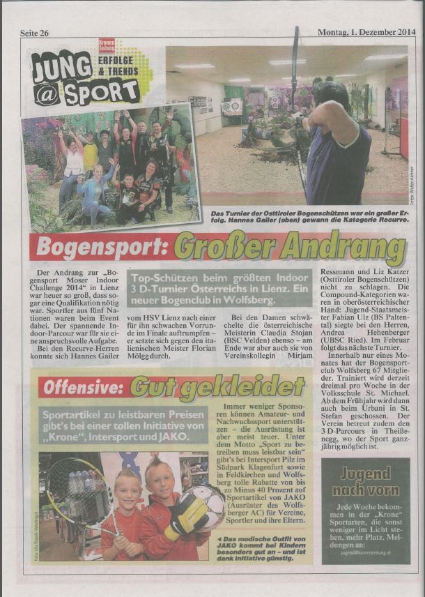 Kronen Zeitung 01.12.2014