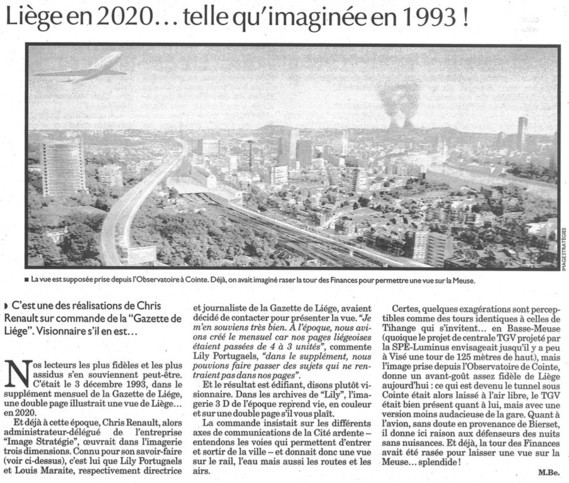 Image Stratégies 1993 / La Libre Belgique / Chris Renault Visionnaire