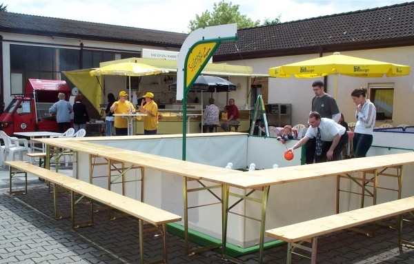 Event Attraktion Mobile Kegelbahn Swingo Kegeln