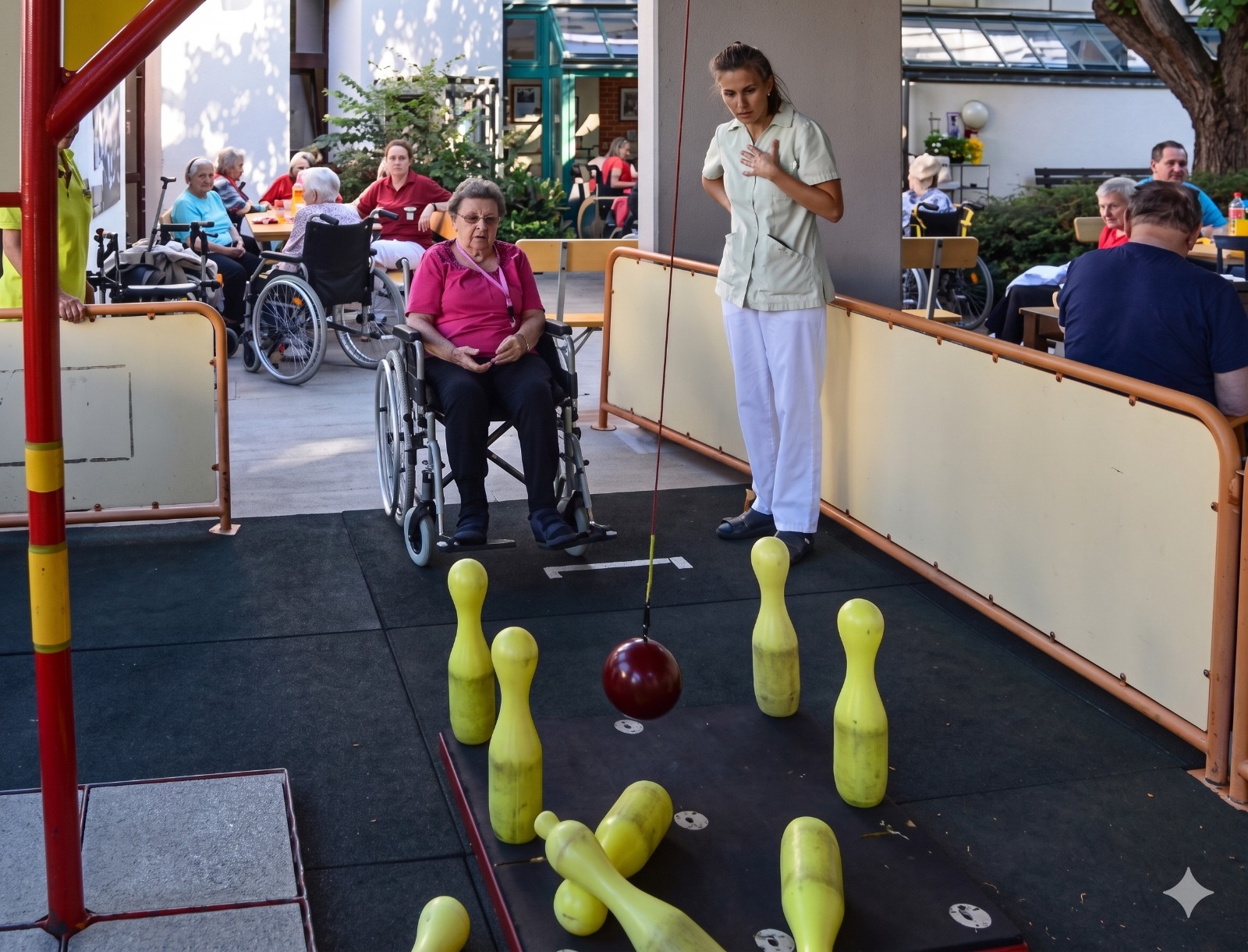 Kegeln für Rollstuhlfahrer Soft-Kegeln