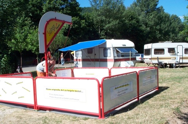 Mobile Kegelbahn Swingo Kegeln
