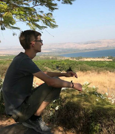 Josias Strobel zur Zeit Volontär in St. Charles in Jerusalem (Deutsche Kolonie)