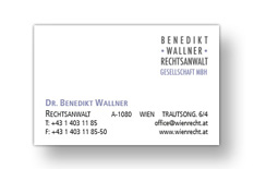 Benedikt Wallner Visitenkarte