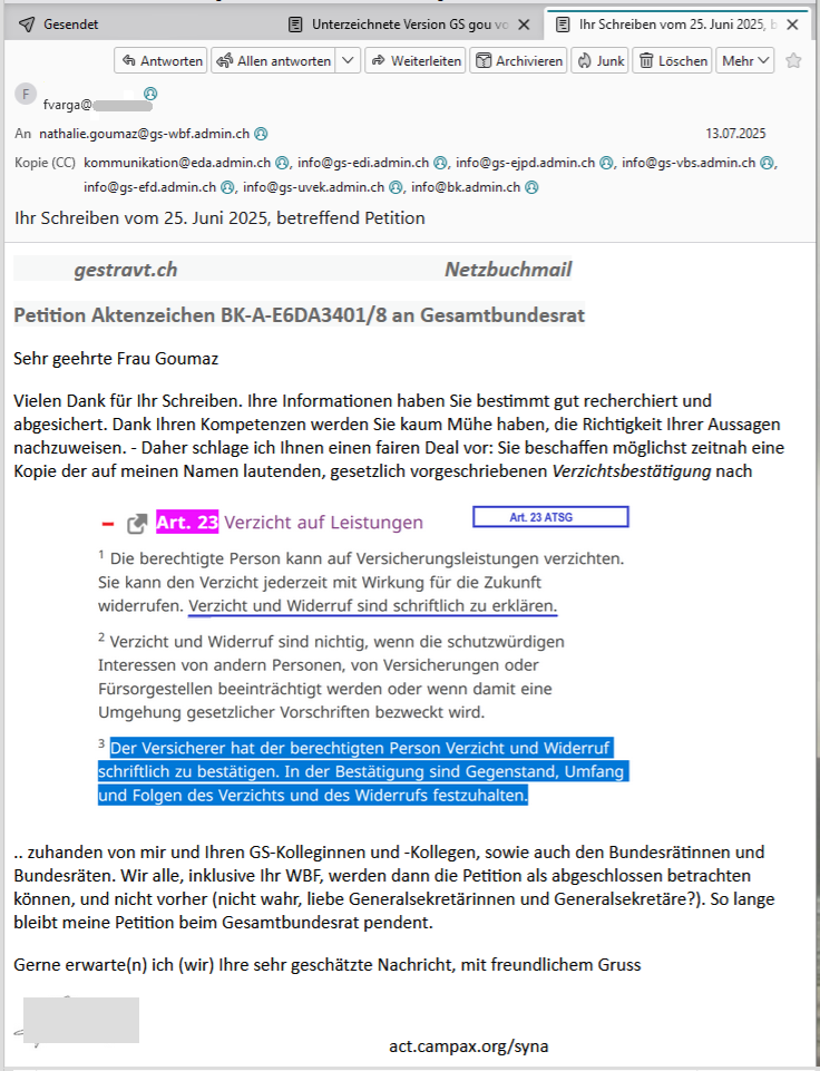Gestravt             Offenes Netzbuch           Netzbuchbrief              Kassenpfusch          Netzbuchmail          Ueli Kieser