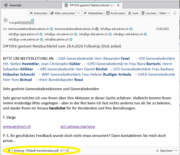 Gestravt         Offenes Netzbuch         Netzbuchbrief        Kassenpfusch       mediabulletin        U. Kieser