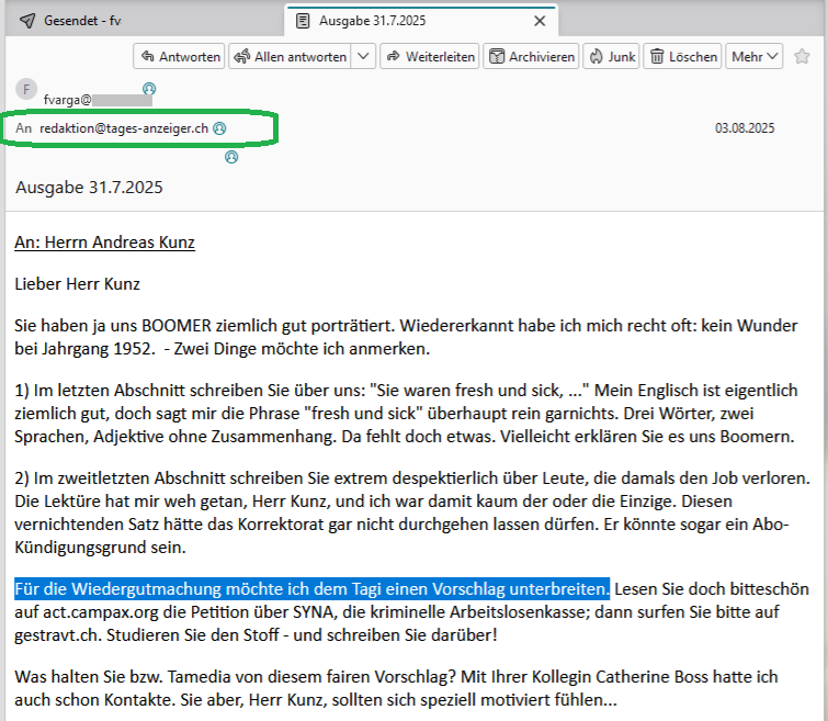Gestravt             Offenes Netzbuch           Netzbuchbrief              Kassenpfusch          Netzbuchmail          Ueli Kieser