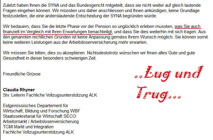 gestravt           Kein RAV in Bluff: bitte PETITION unterzeichnen!