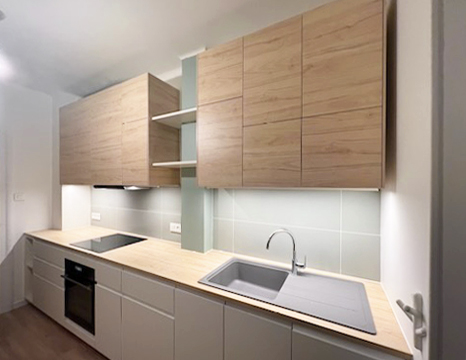 CUISINE CHENE / BOIS / vert