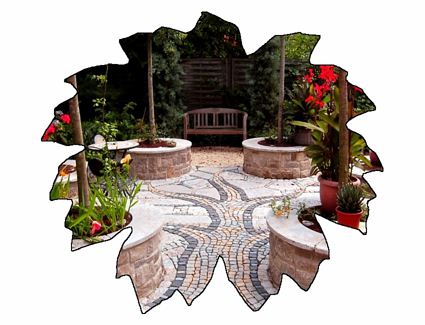 Sitzplatz Naturstein