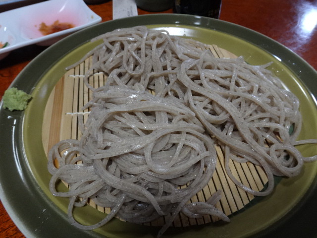 そしてこちらも名物である「蕎麦」。とっても美味しい！