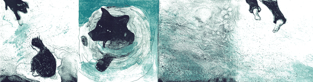 LAND | Lithografisches Faltheft | lithographic booklet | 2009 | 48 x 13 cm