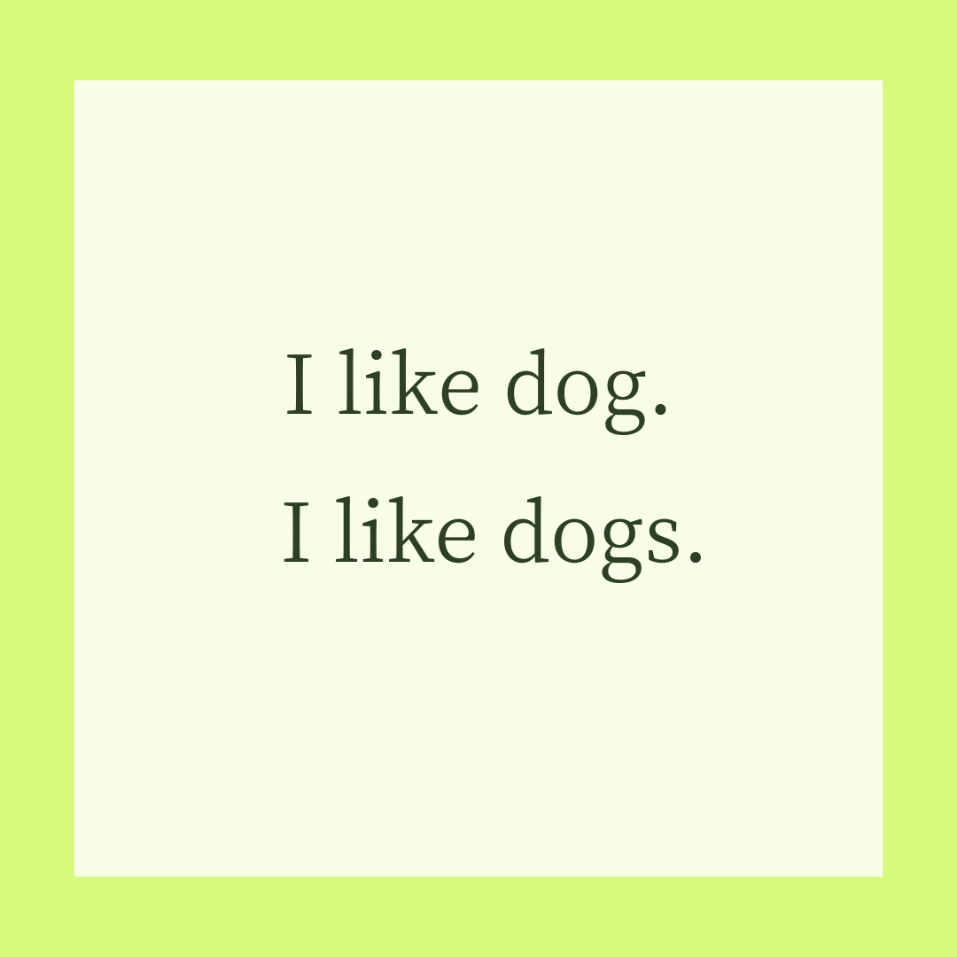 「I like dog.」と「I like dogs.」の違い｜“S”があるのとないのでは、意味が違う！