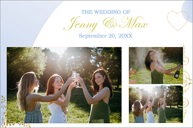 Hochzeit in Mühldorf mit unserer Fotobox und Layout mit drei Bildern