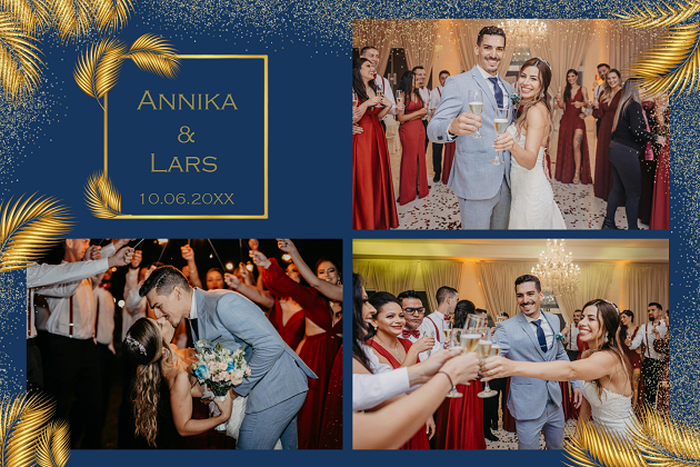 Fotoboxlayout mit drei Bildern für Hochzeiten in Friedrichsdorf