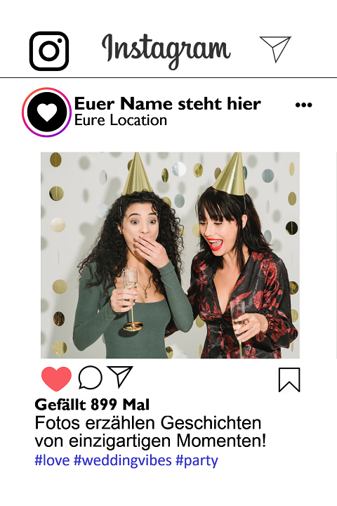 Hochzeitslayout in Senden mit unserer Fotobox