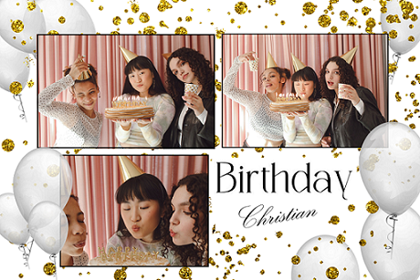Geburtstag in Schweinfurt mit Drucklayout und Fotobox