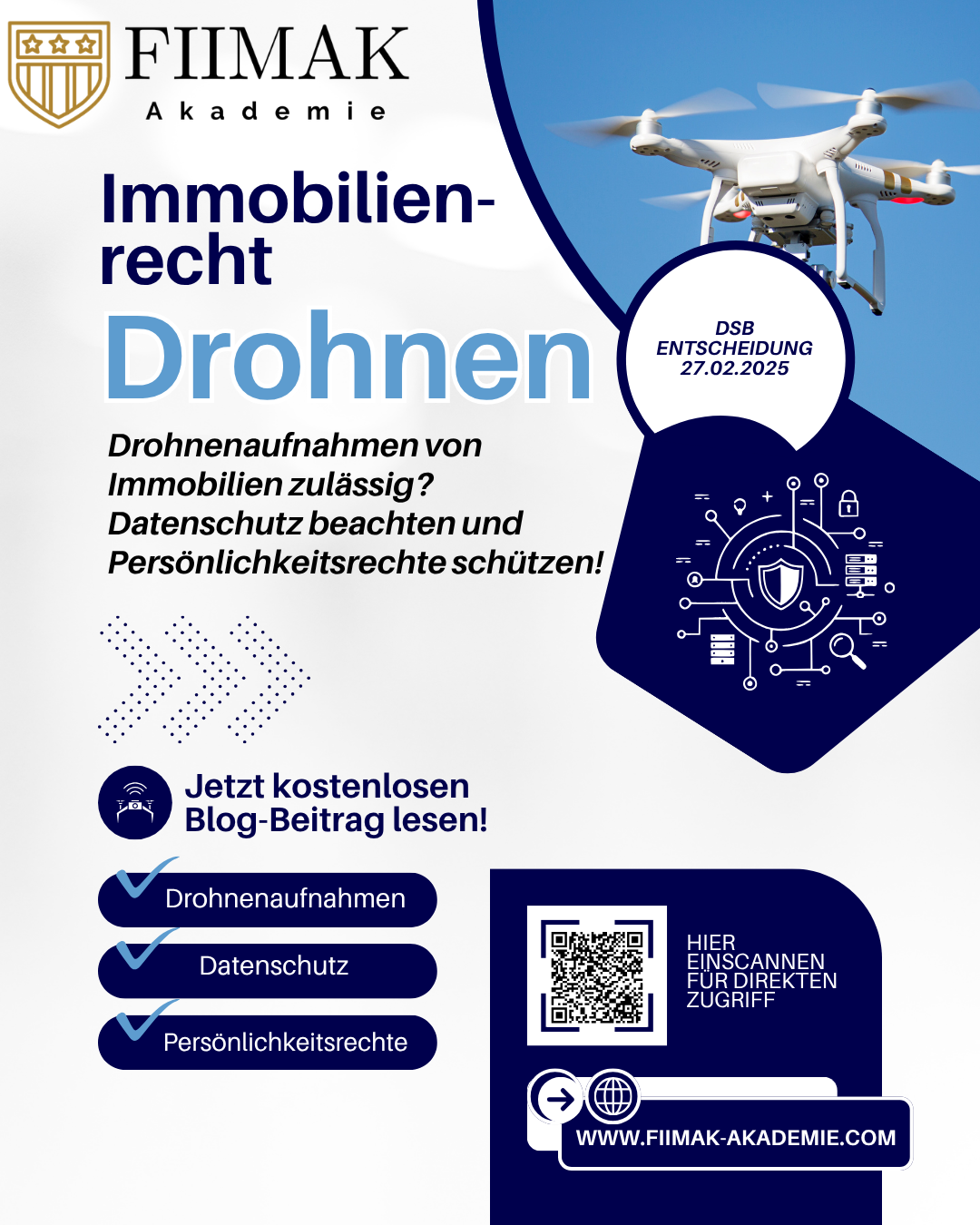 Drohnenaufnahmen von Immobilien – Datenschutz richtig beachten