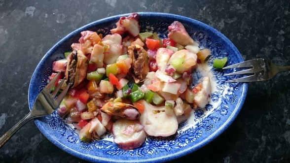 Ensalada de salpicon de marisco