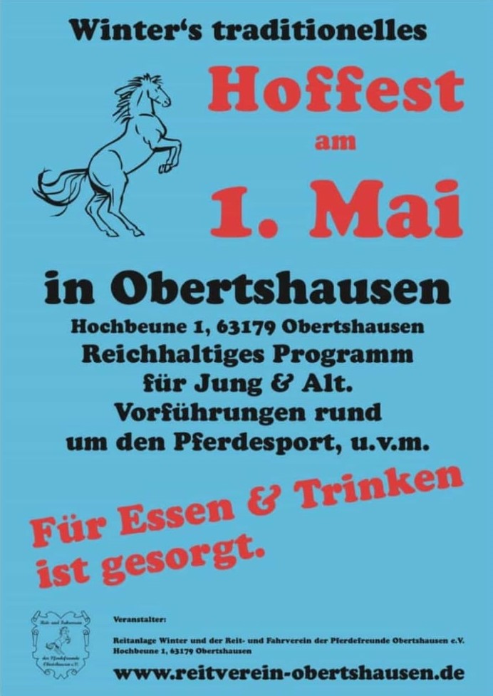 Winter's traditionelles Hoffest am 1. Mai