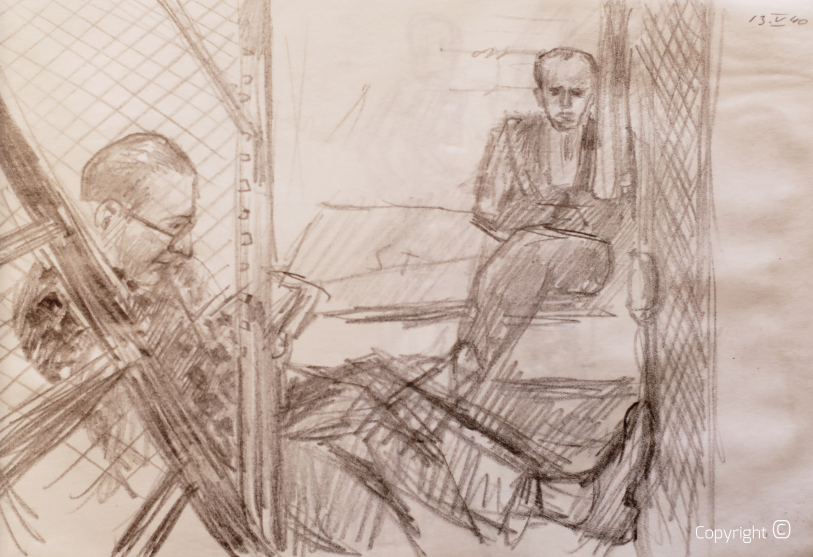 Mai 1940, Zeichnungen aus der Haft