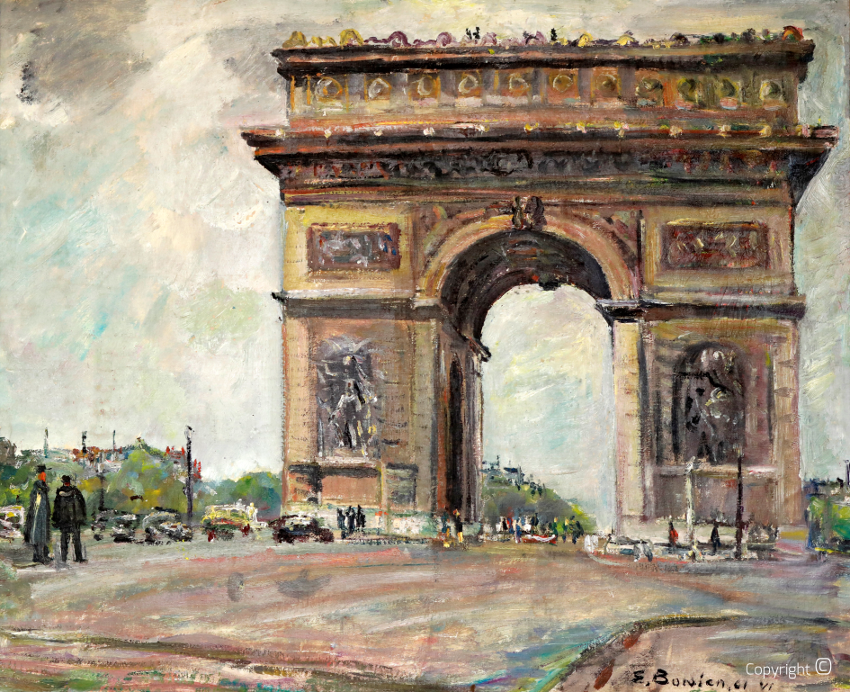 Arc de Triomphe in Paris, 1961