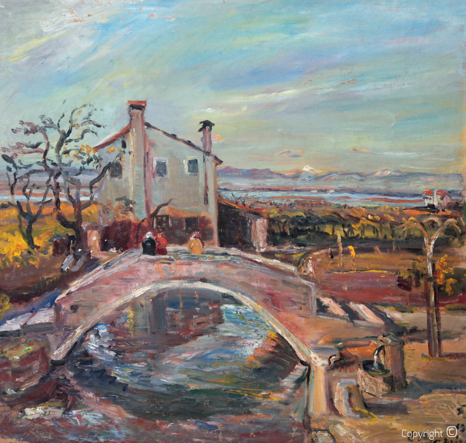 Werkverzeichnis N° 328 – Brücke in Torcello bei Venedig, 1952