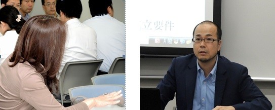 鋭い質問と答える井手先生