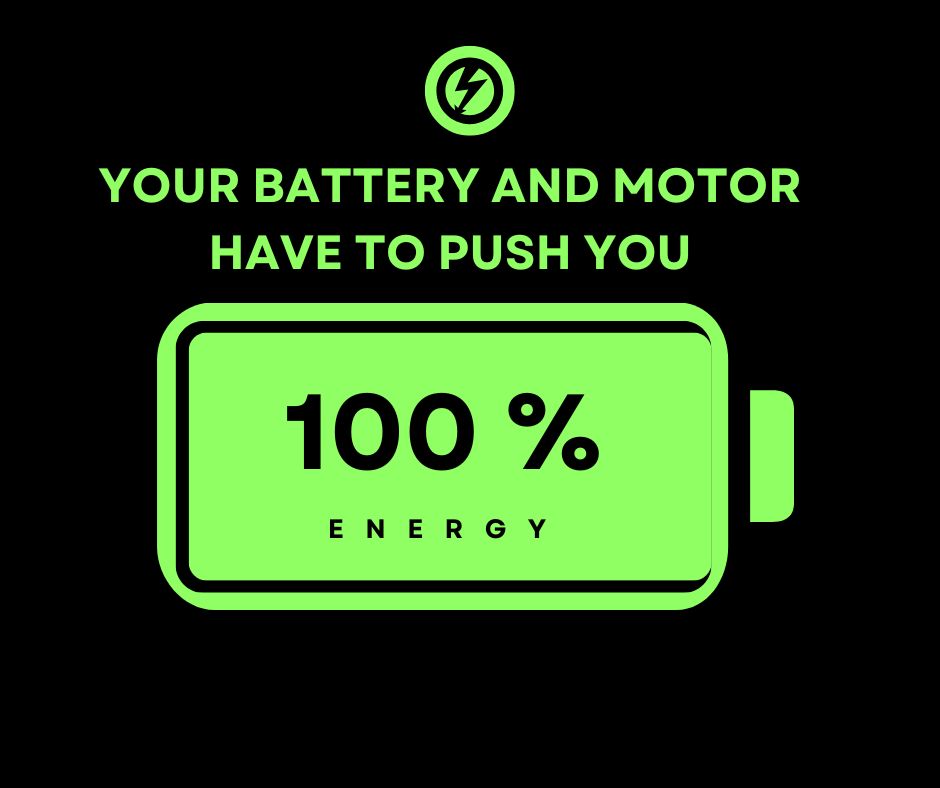 Your Battery and Motor Have To Push You