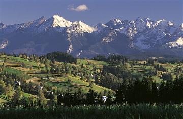 Die Hohe Tatra im polnischen Teil der Karpaten. Hier entspringen viele Flüsse.