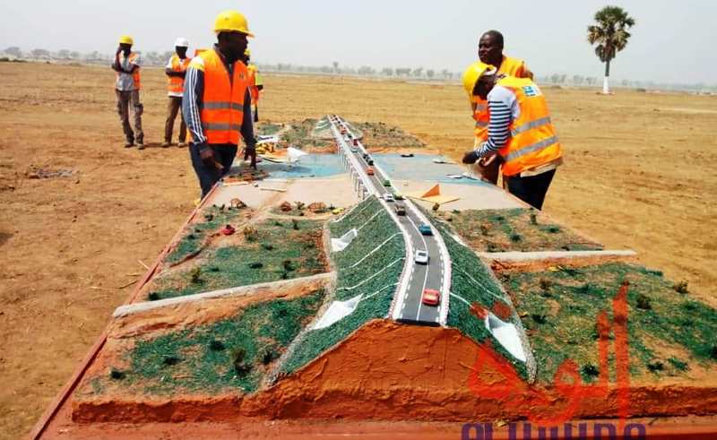 Maquette du pont Yagoua-Bongor commencé en 2019