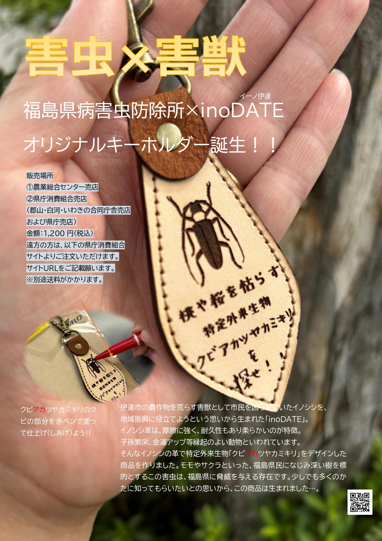 カミキリキーホルダー - 福島県庁消費組合