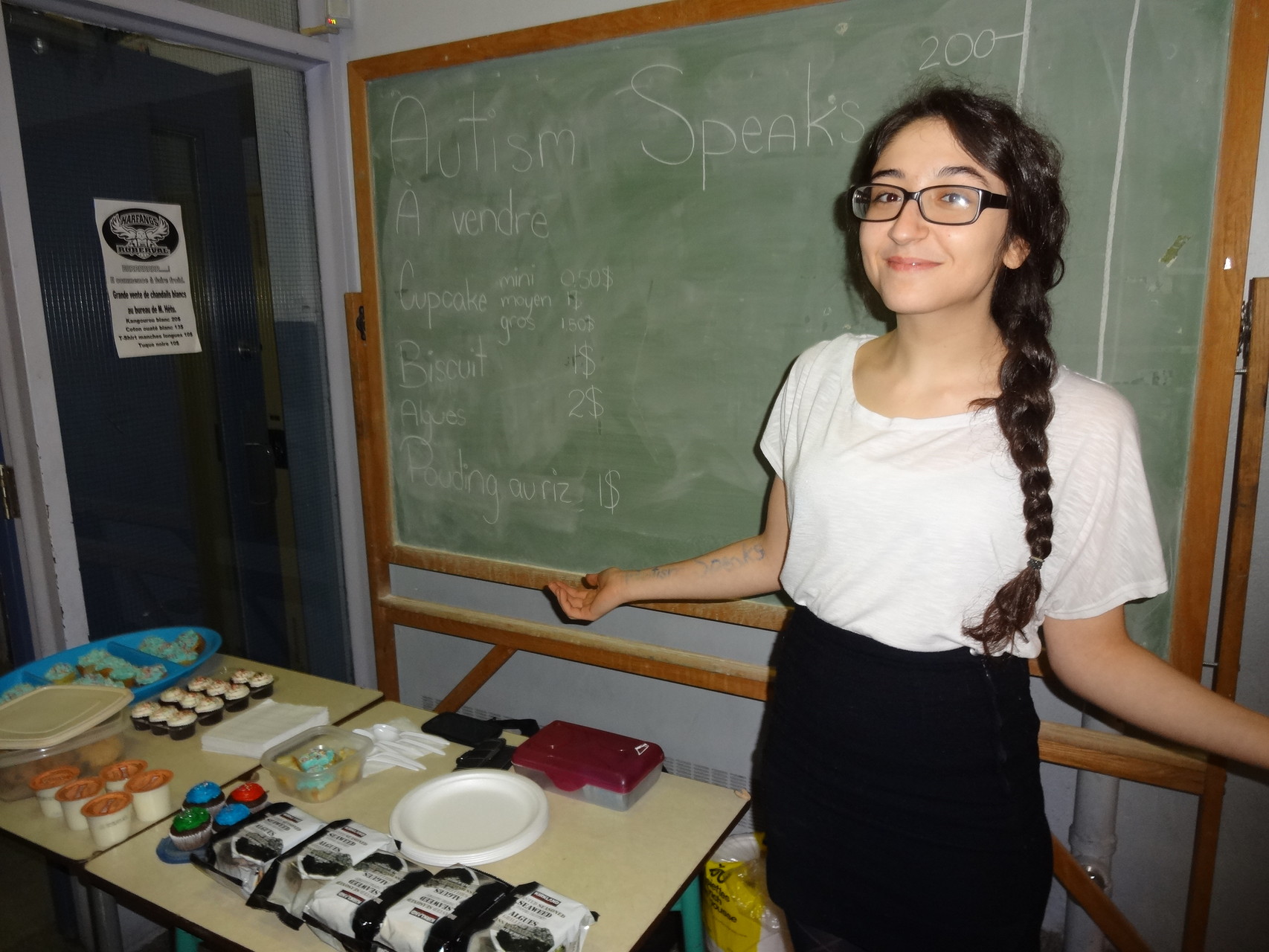 Vente de cupcakes pour l'organisme Autism Speaks!