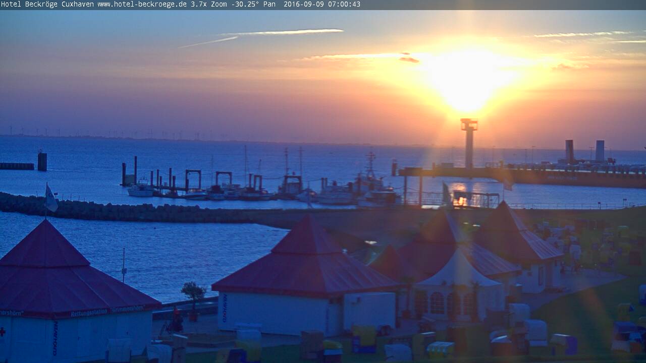 Cuxhaven Webcam vom Hotel Beckröge - Hotel Beckröge cuxhaven-cam Webseite!