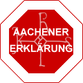 Aachener Erklärung - Zertifikat