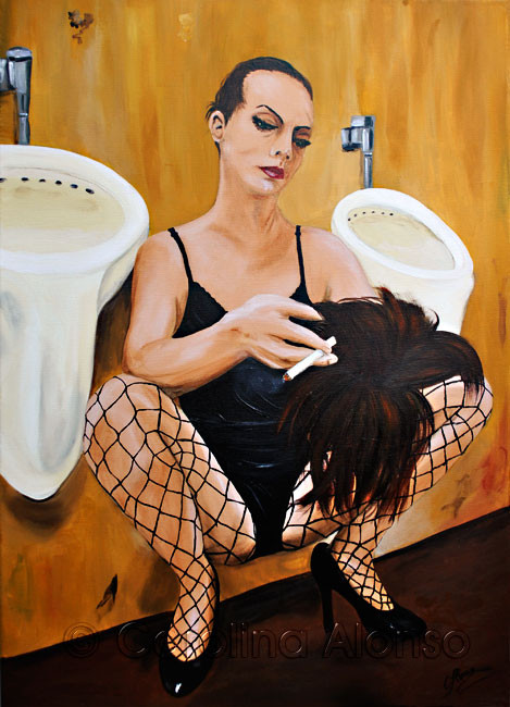 Zwischendurch - Carolina Alonso, Acryl auf Leinwand
