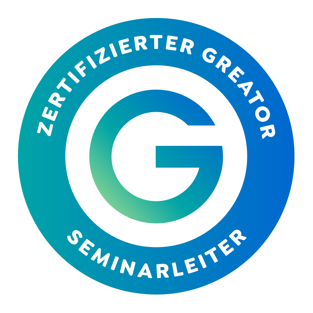 Wir sind zert. Greator Seminarleiter/in