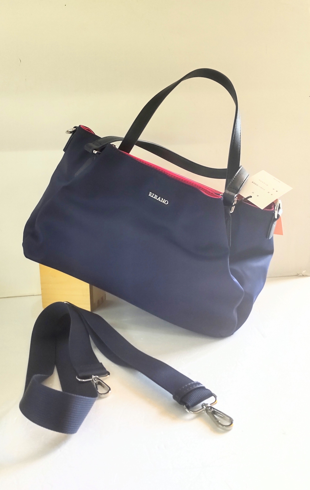 FIRANO 15−PS16  紺 二本手2wayトートバック ¥13,700（税込）本体 ナイロン/合成皮革 