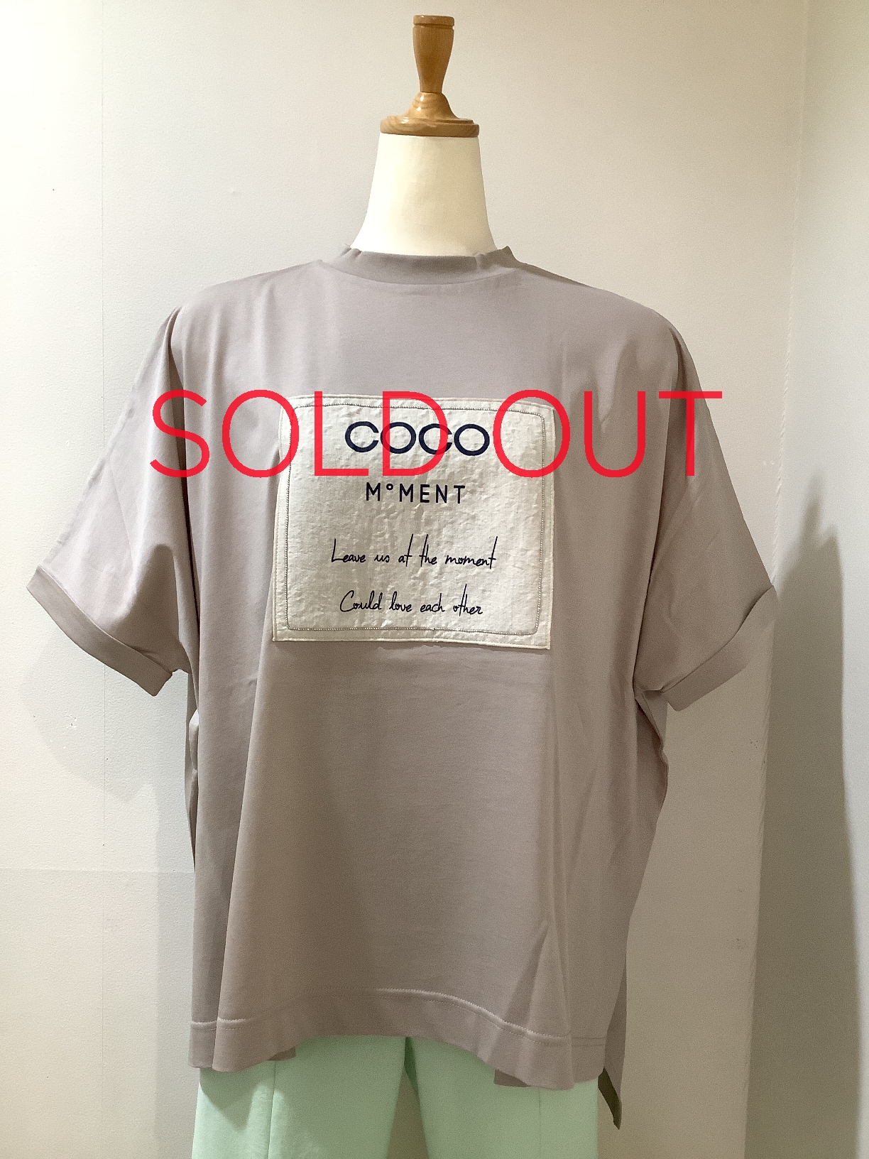 フラウエプラス（flaue＋）21−PS53 グレーTS 38 ¥16,500（税込）綿100%
